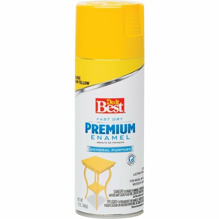 ALL-SOURCE Premium Enamel 12 Oz. Gloss Spray Paint, Sun Yellow 203444D